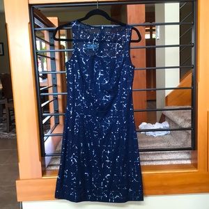 Navy sleeveless dress